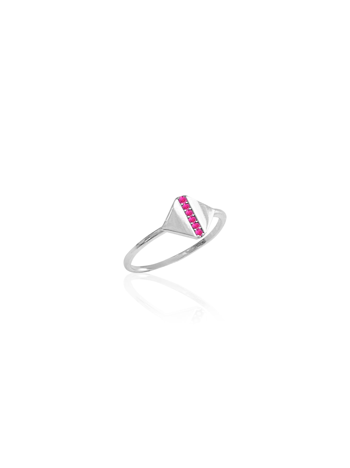 14K Gold Pave Signet Ring