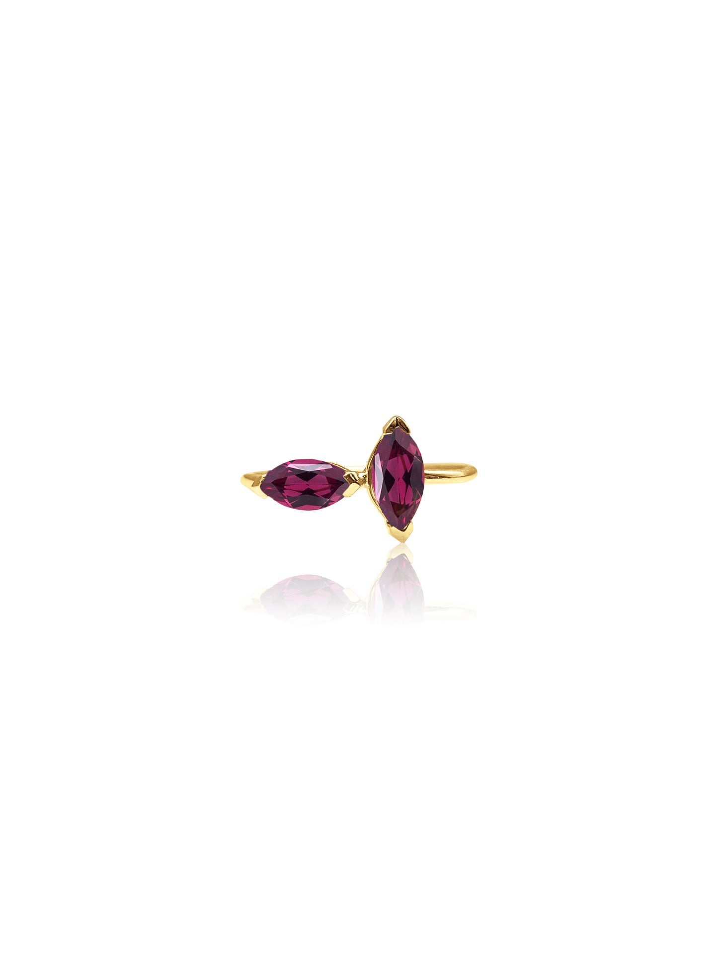 14K Gold Iris Ring