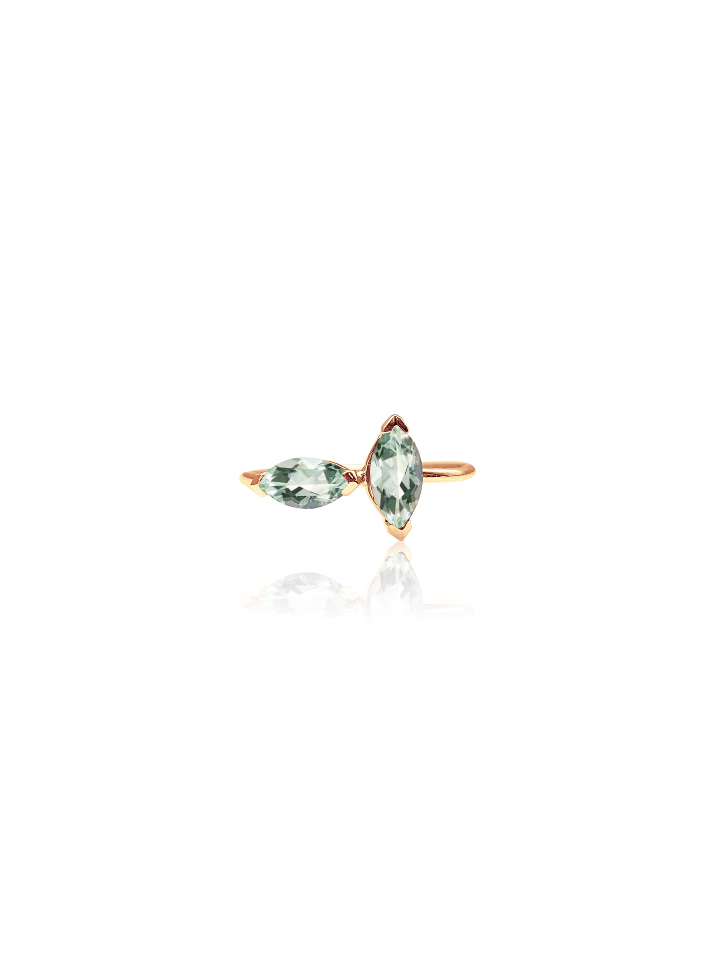 14K Gold Iris Ring