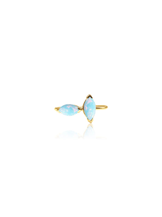 14K Gold Iris Ring