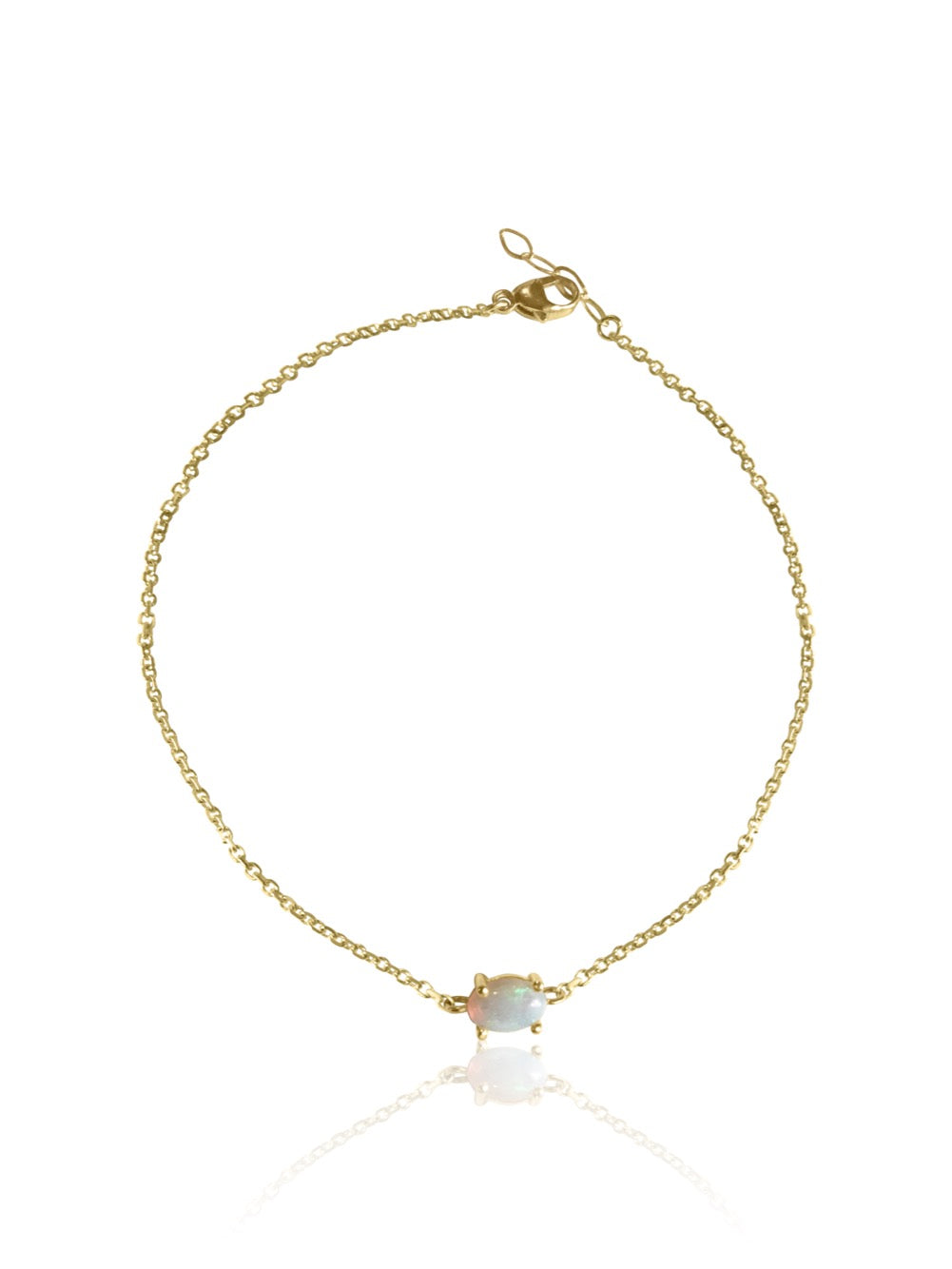 14K Gold Opal Bracelet