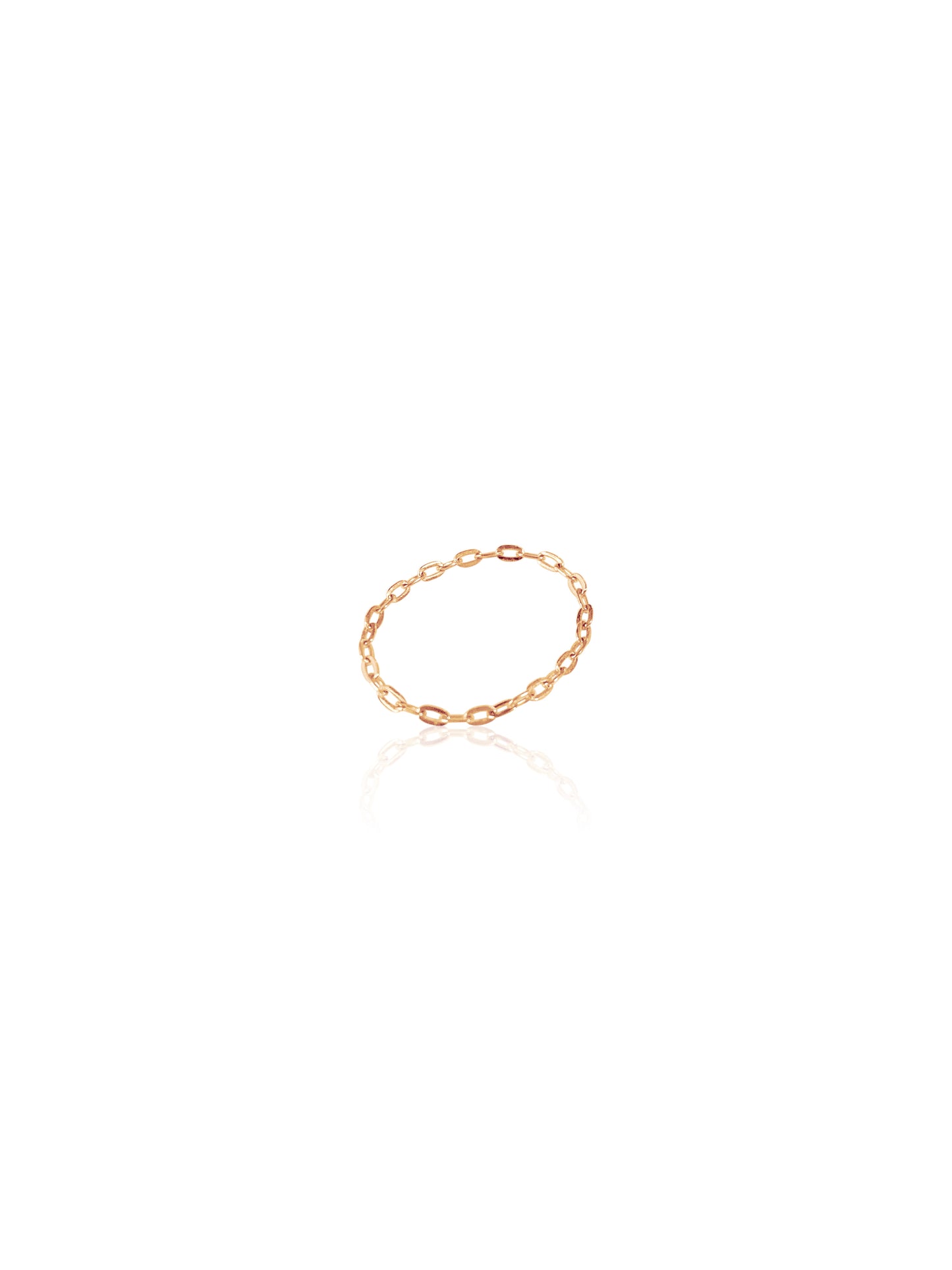 14K Gold Soft Chain Ring