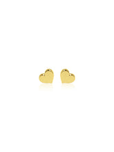 14K Mini Heart Stud Earrings