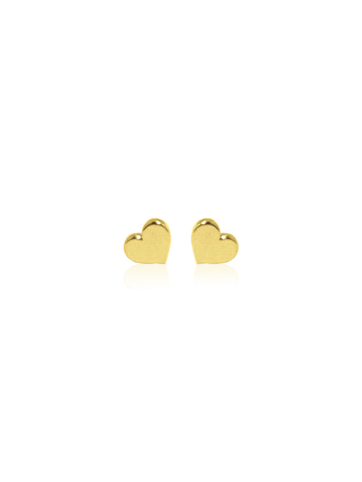 14K Mini Heart Stud Earrings