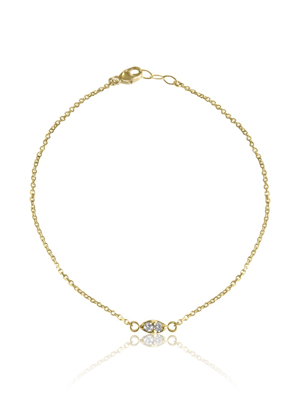 14K Gold Diamond  Bracelet