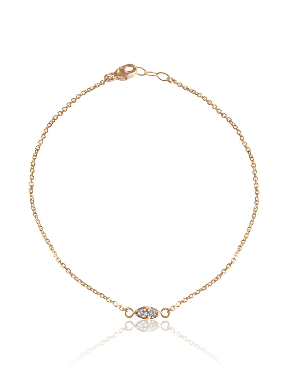 14K Gold Diamond  Bracelet