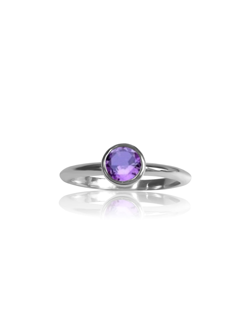 keila jewelry amethyst bezel ring