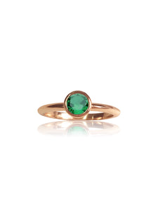 keila jewelry emerald bezel ring