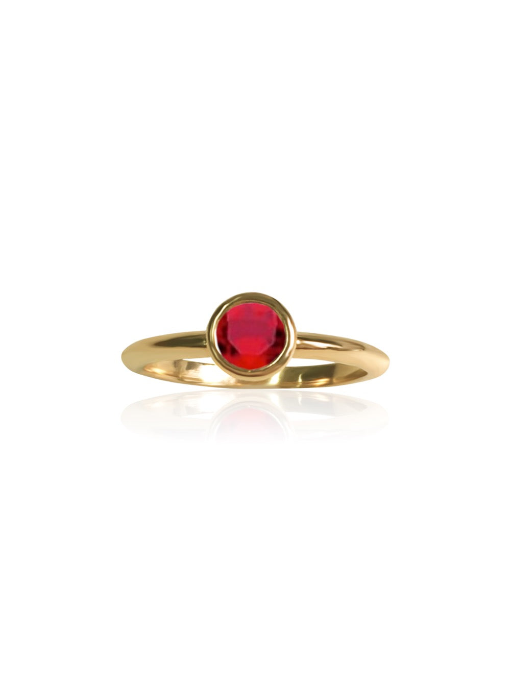 keila jewelry ruby bezel ring