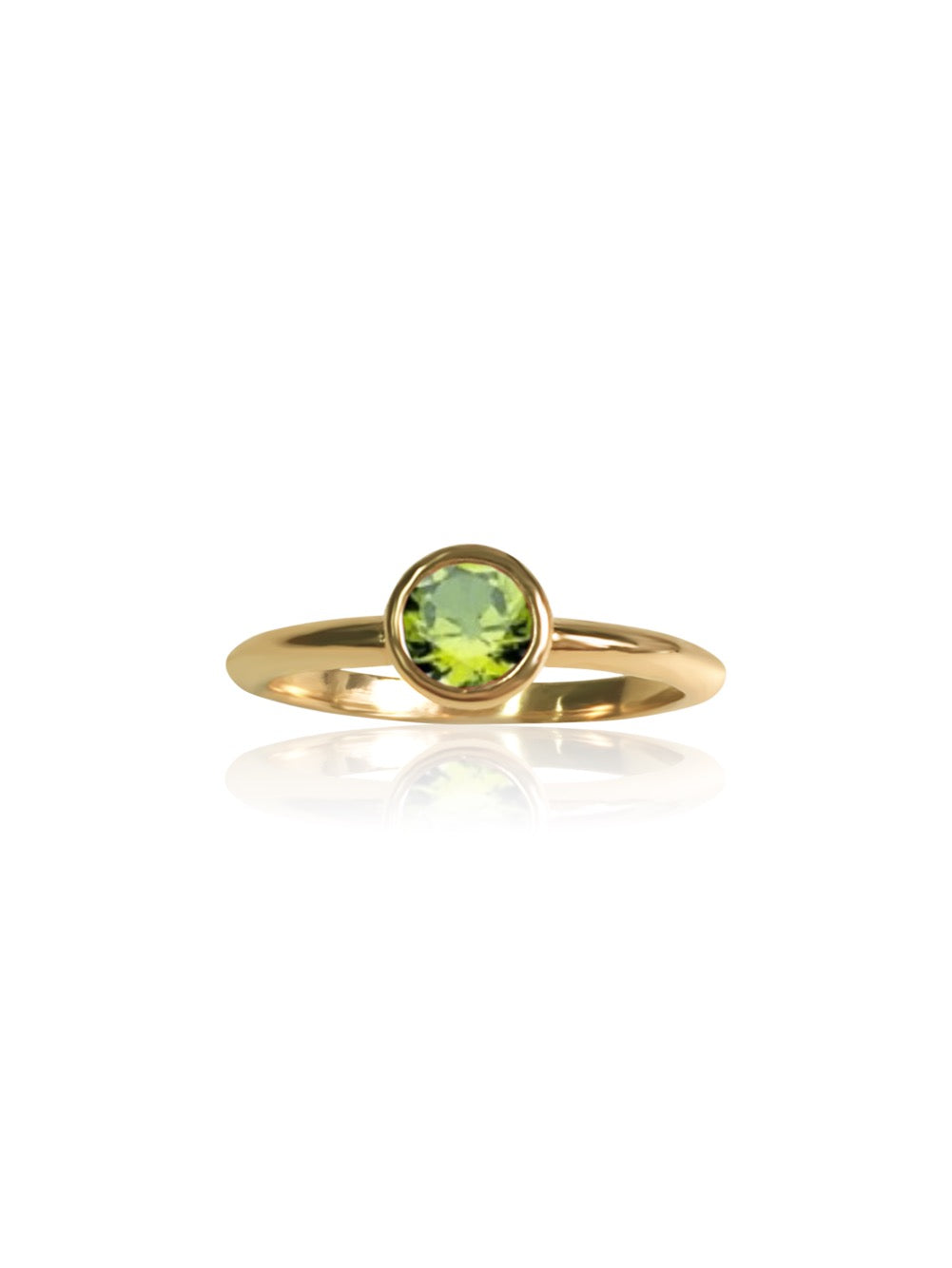 keila jewelry peridot bezel ring