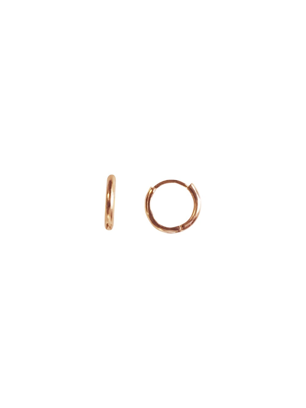14KT Gold Mini Huggie Clicker Earring