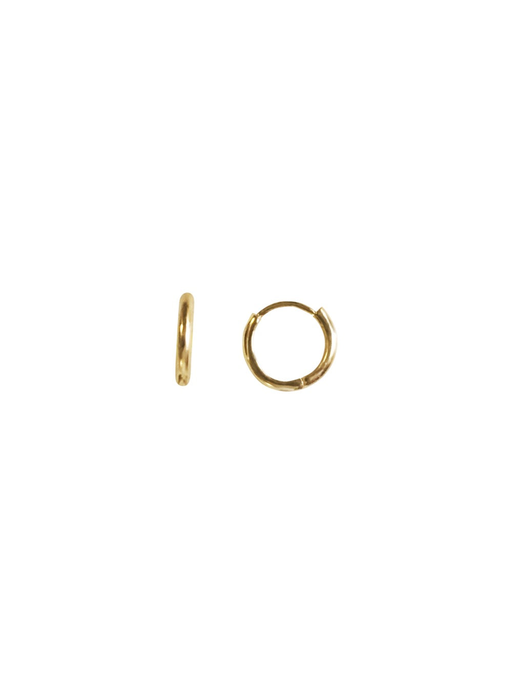 14KT Gold Mini Huggie Clicker Earring