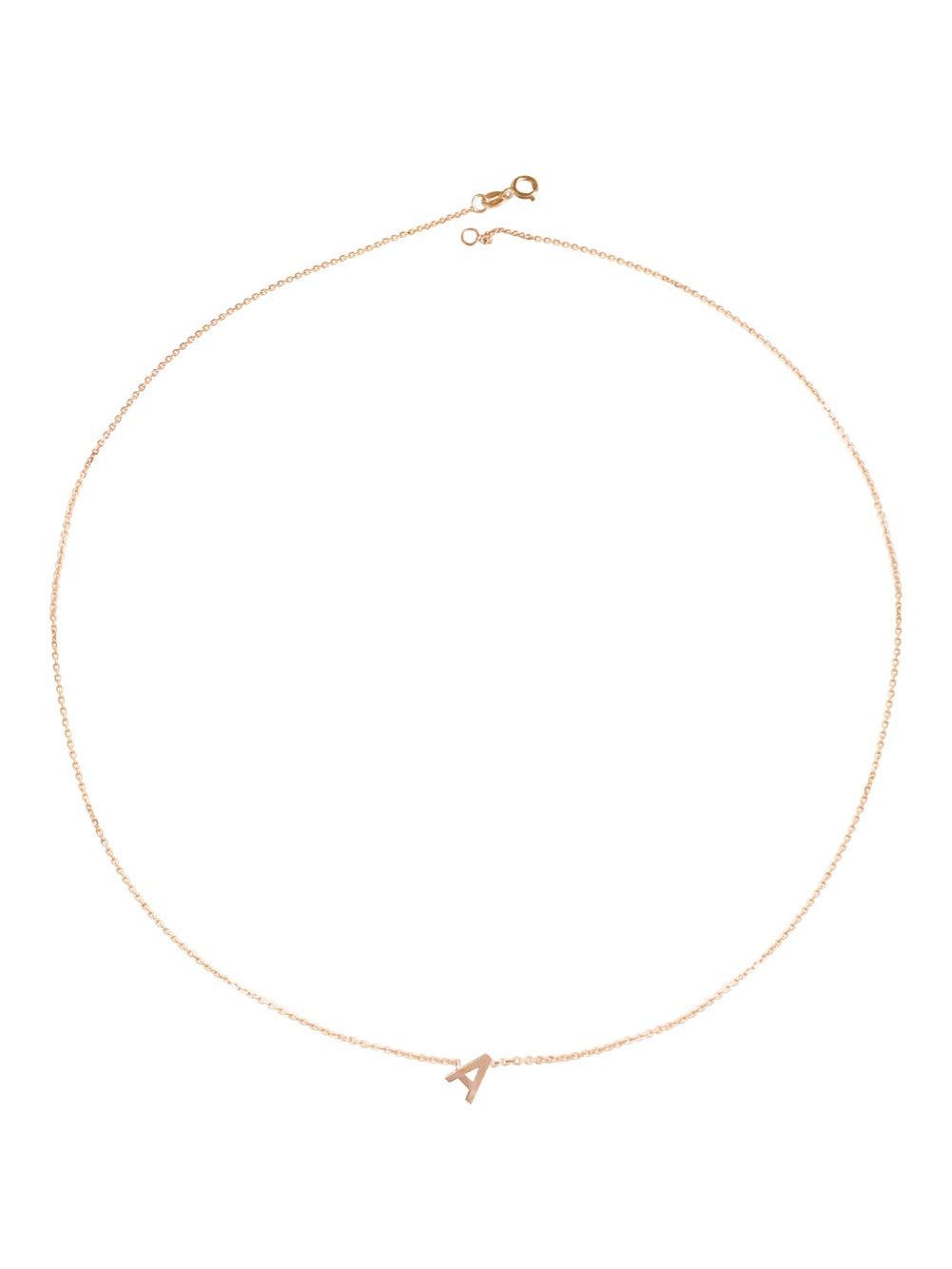 14KT Gold Initial Necklace