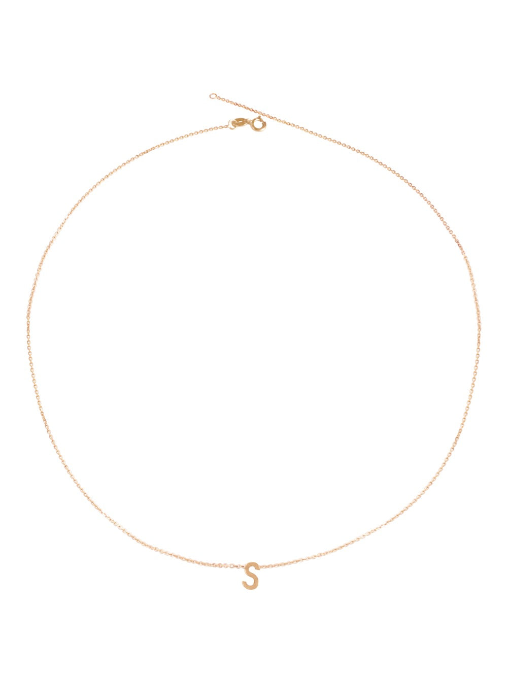 14KT Gold Initial Necklace