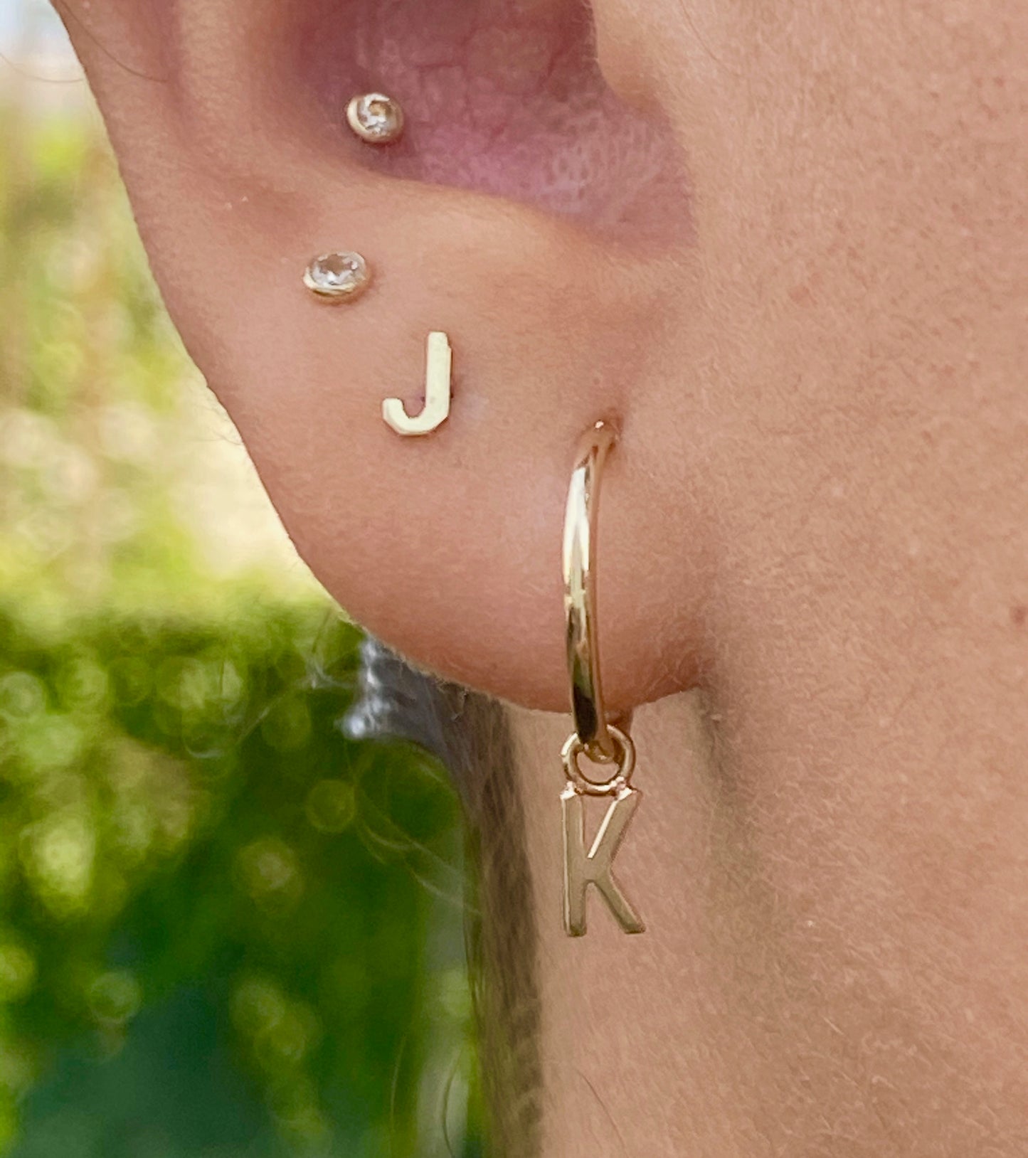 14K Gold Initial Charms