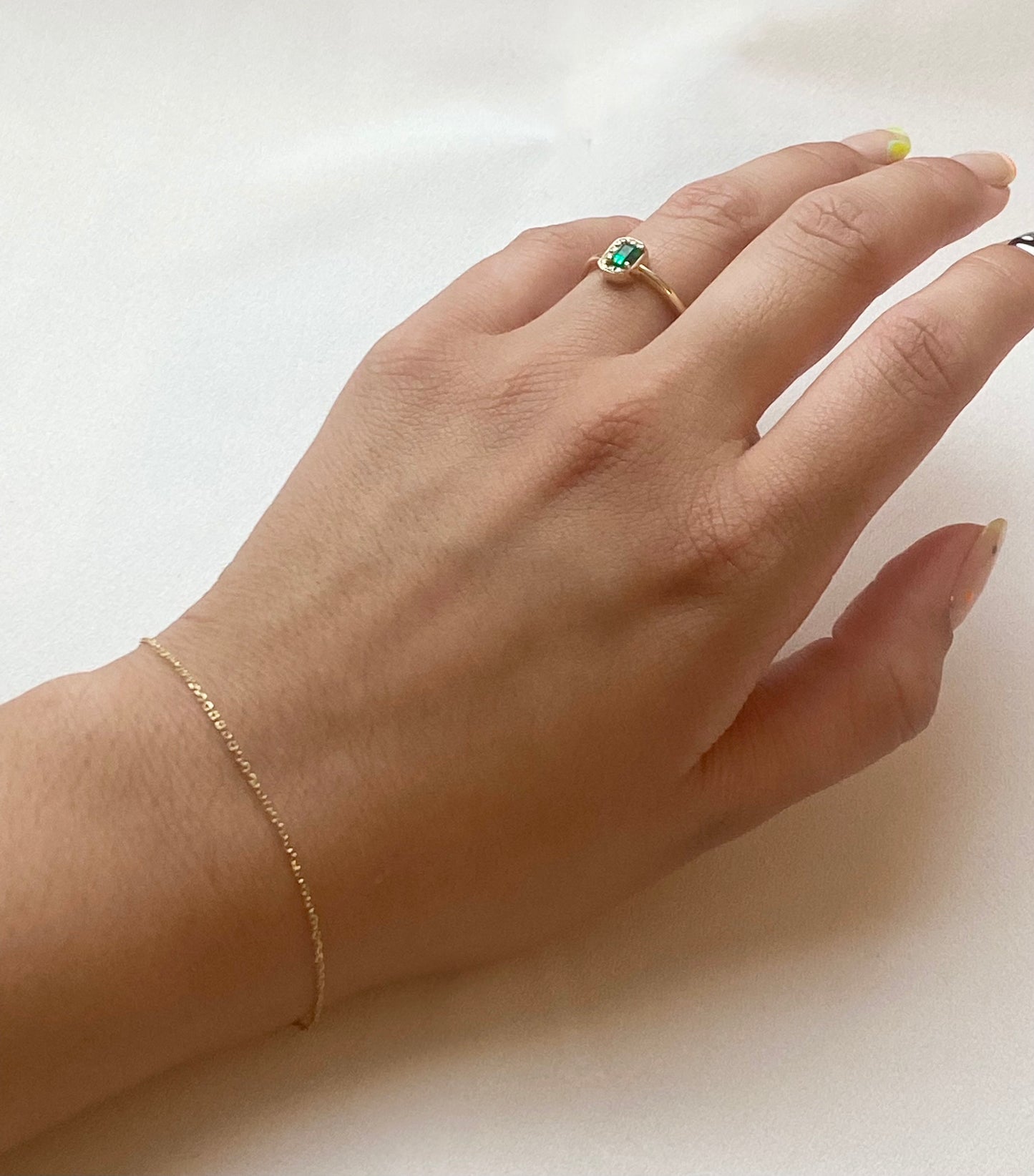 14K Gold Cable Chain Bracelet