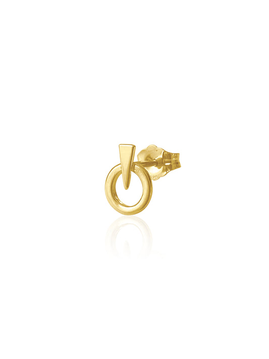 14K Gold Love & Strength Earring