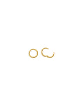 14KT Gold Mini Rope Huggie Clicker Earring