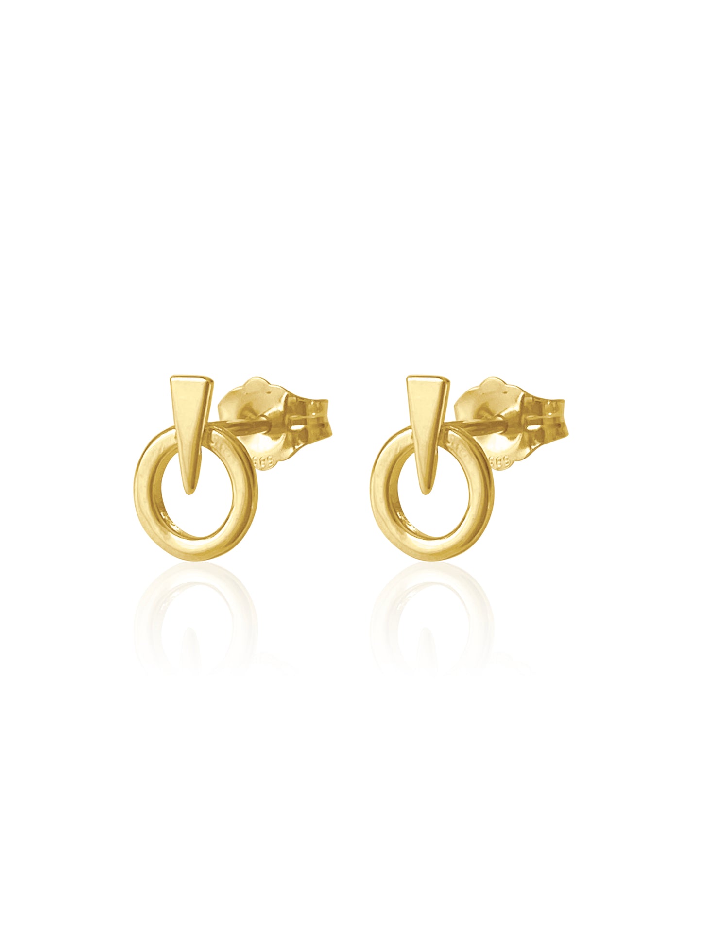 14K Gold Love & Strength Earring
