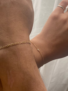 14K Solid Gold Fused Permanent Bracelet