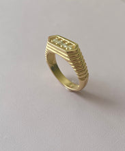 14k Solid Gold Mirror Diamond Ring