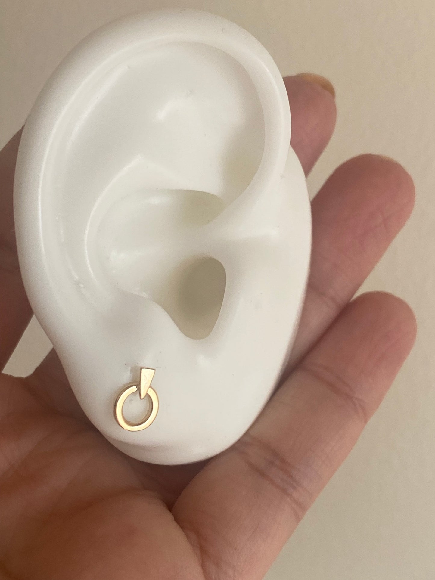 14K Gold Love & Strength Earring