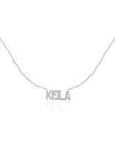 14KT Gold Dainty Nameplate Necklace