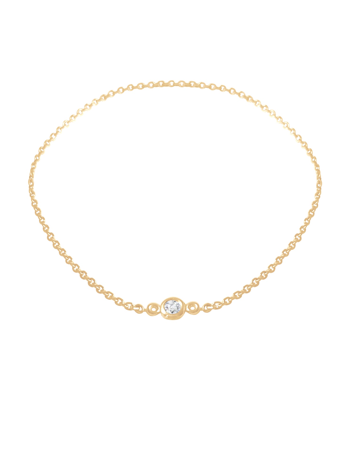 14K Solid Gold Fused Permanent Bracelet