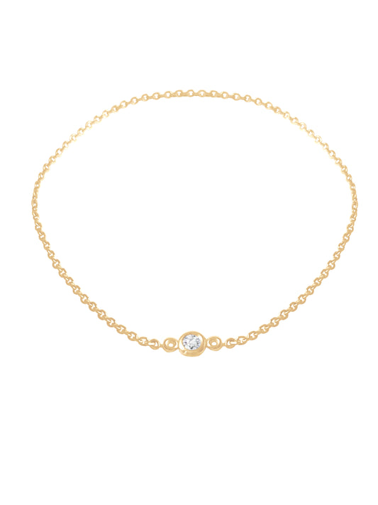 14K Solid Gold Fused Permanent Bracelet