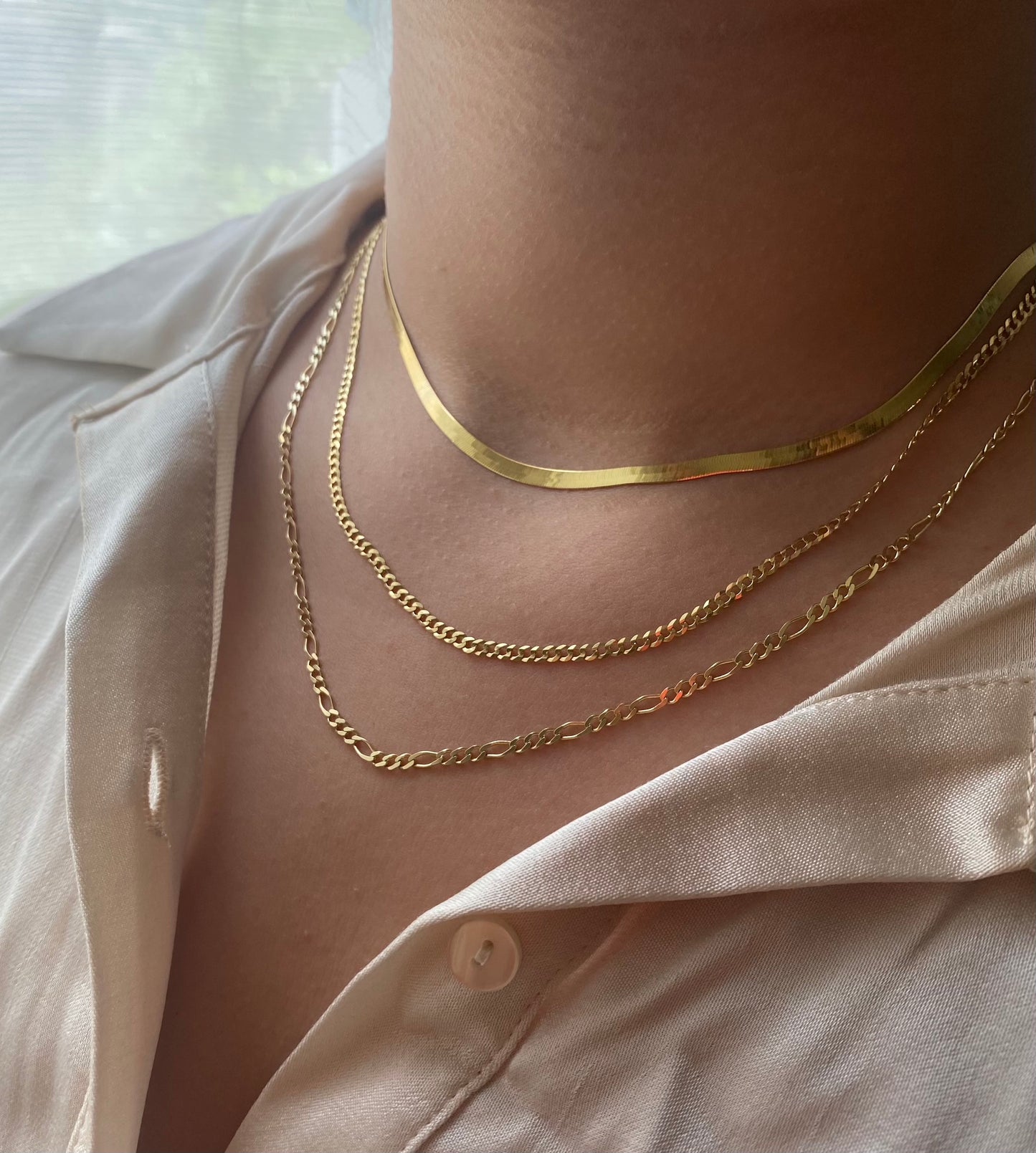 14K Gold Figaro Chain