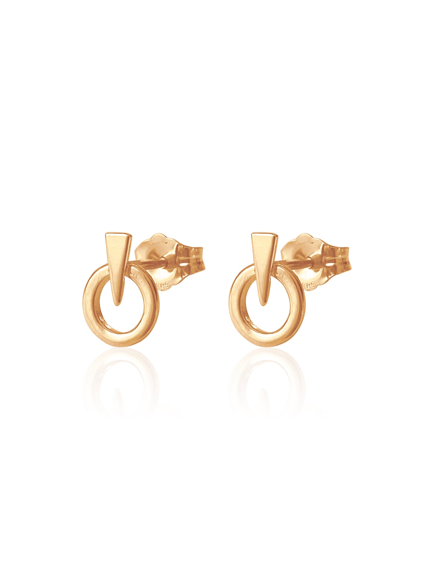 14K Gold Love & Strength Earring