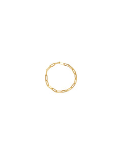 14K Gold Paper Clip Soft Chain Ring