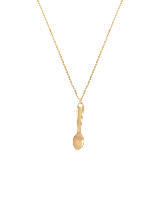 14K  Mini Utensil Pendant Necklace