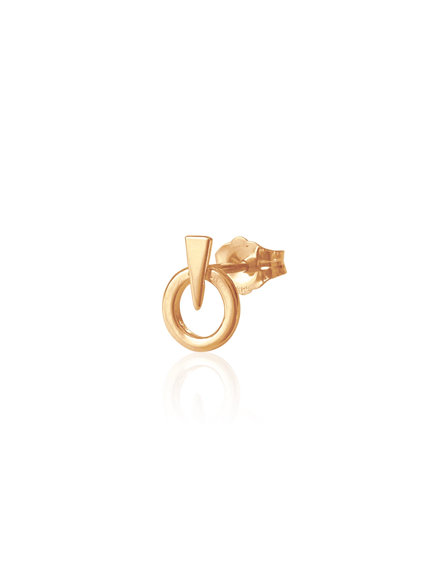 14K Gold Love & Strength Earring