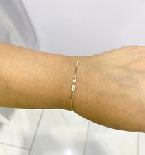 14k Gold personalized Number Bracelet