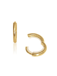 14KT Gold Huggie Clicker Earring
