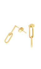 14k Gold Paper Clip earrings
