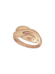 14k Solid Gold Puffer Ring