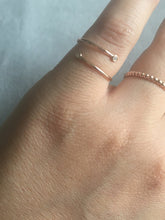 14K Gold Diamond Coil Ring