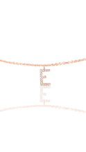 14KT Gold Micro Pave Diamond Initial Necklace