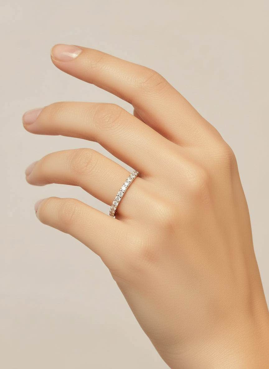 14k Gold Gemstone Band