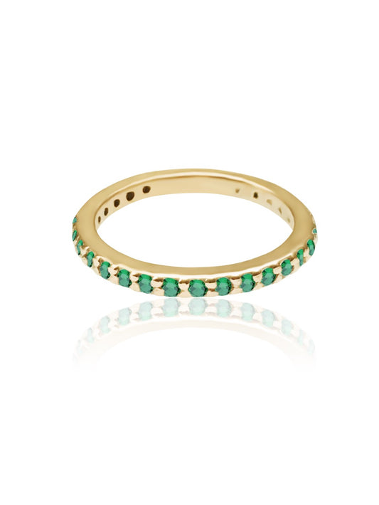 14k Gold Gemstone Band