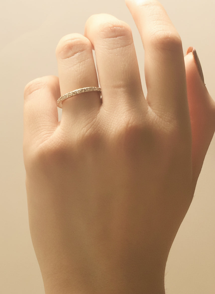 14k Gold Gemstone Band