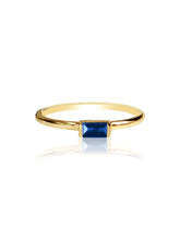 14k Gold Diamond/Gemstone Baguette Ring