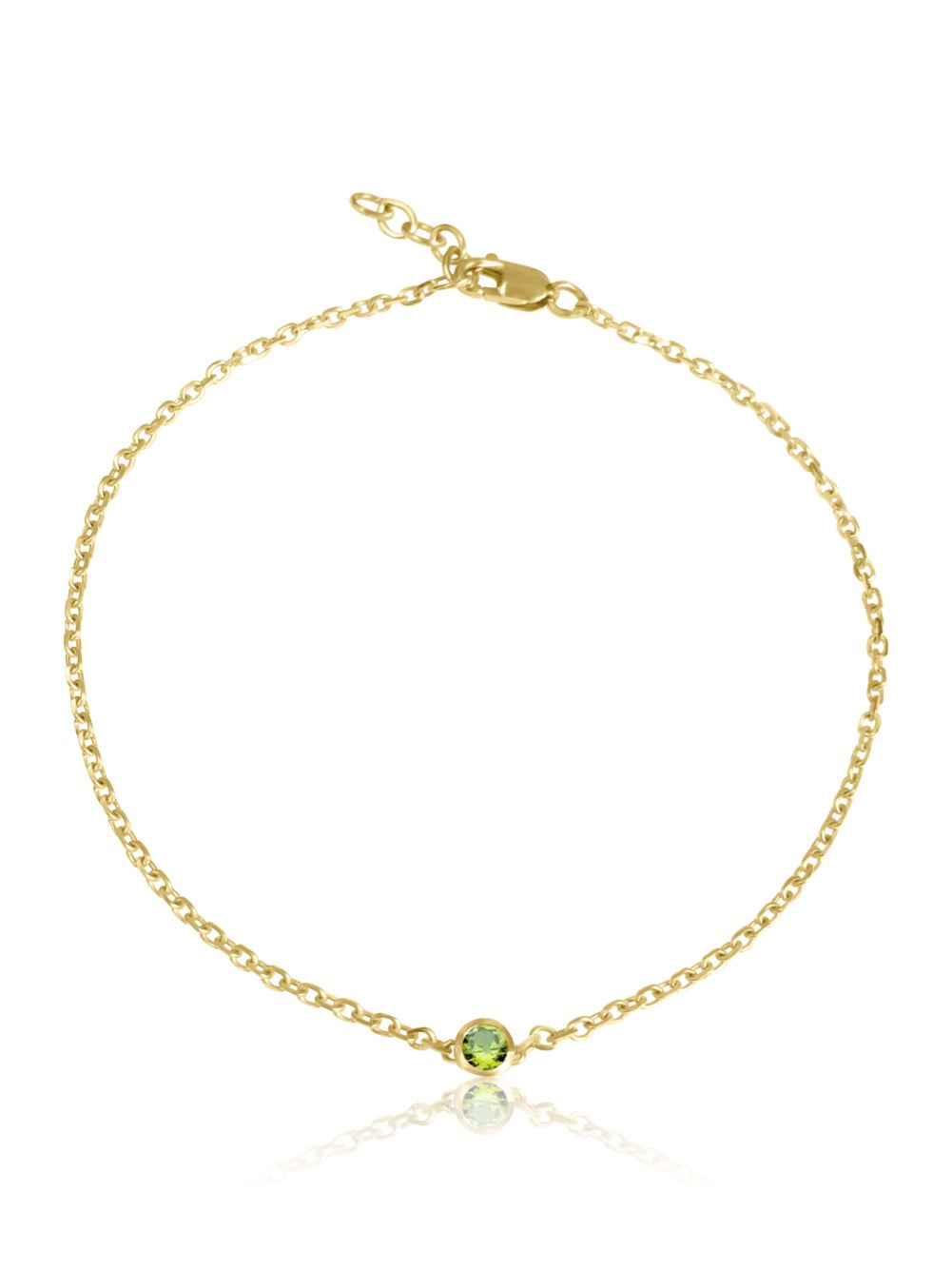 keila jewelry peridot bezel bracelet