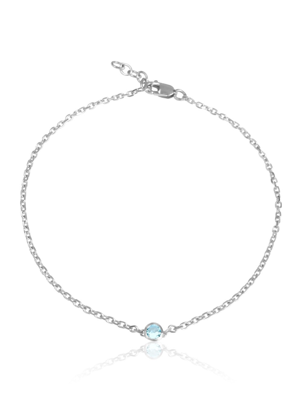 keila jewelry Aquamarine bezel bracelet