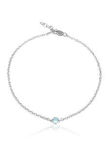 keila jewelry Aquamarine bezel bracelet