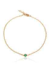 keila jewelry  emerald bezel bracelet