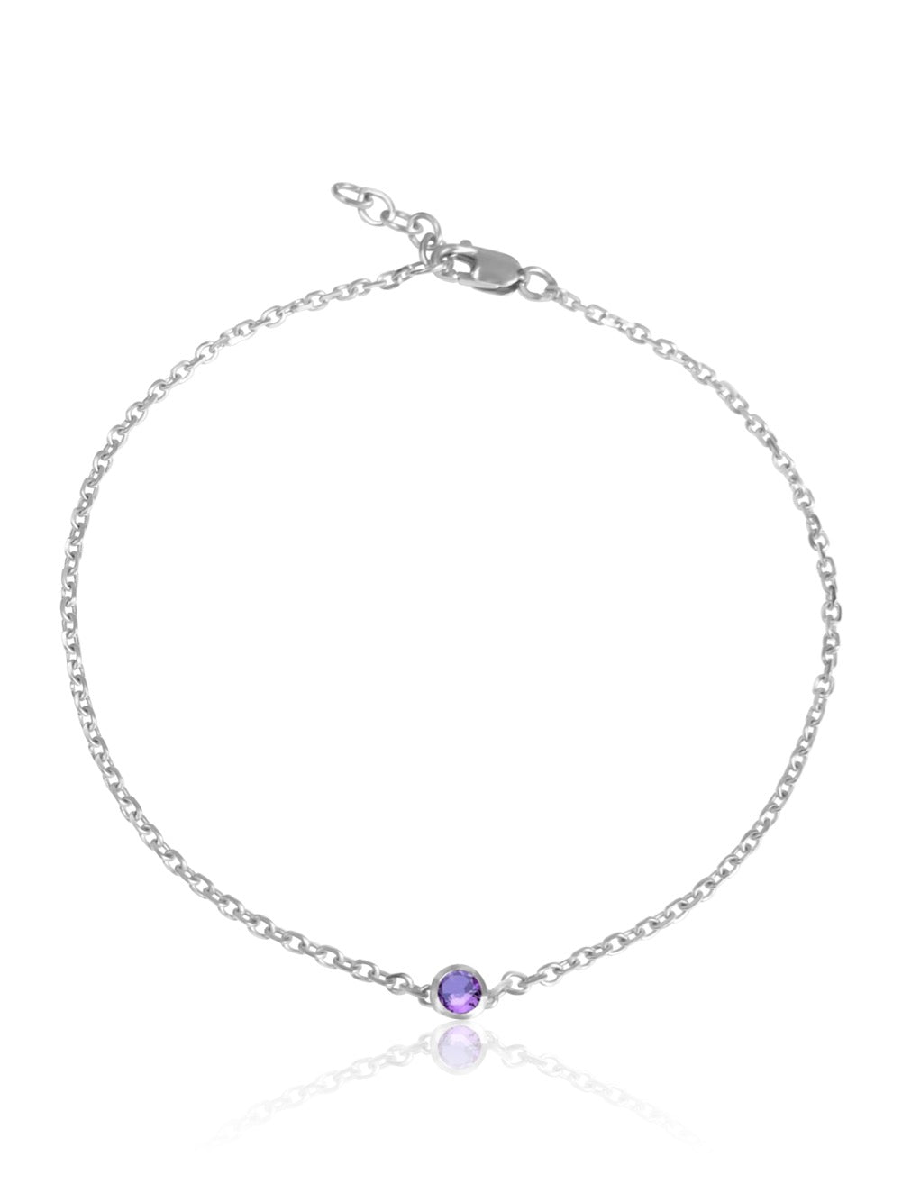 keila jewelry Amethyst bezel bracelet