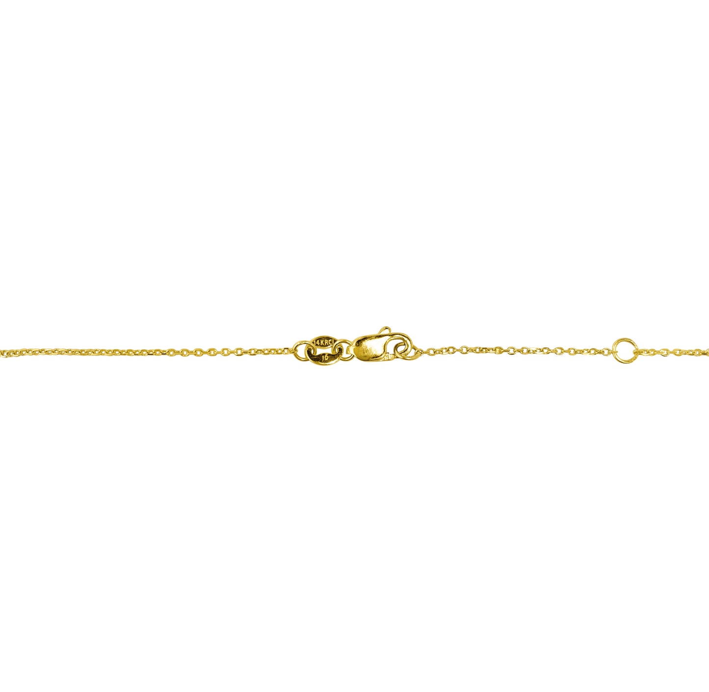 14K Pave Diamonds Stars Necklace